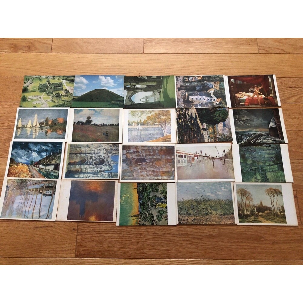 Lot of 20 Vintage Postcards Landscapes and Portraits‎ European Art History